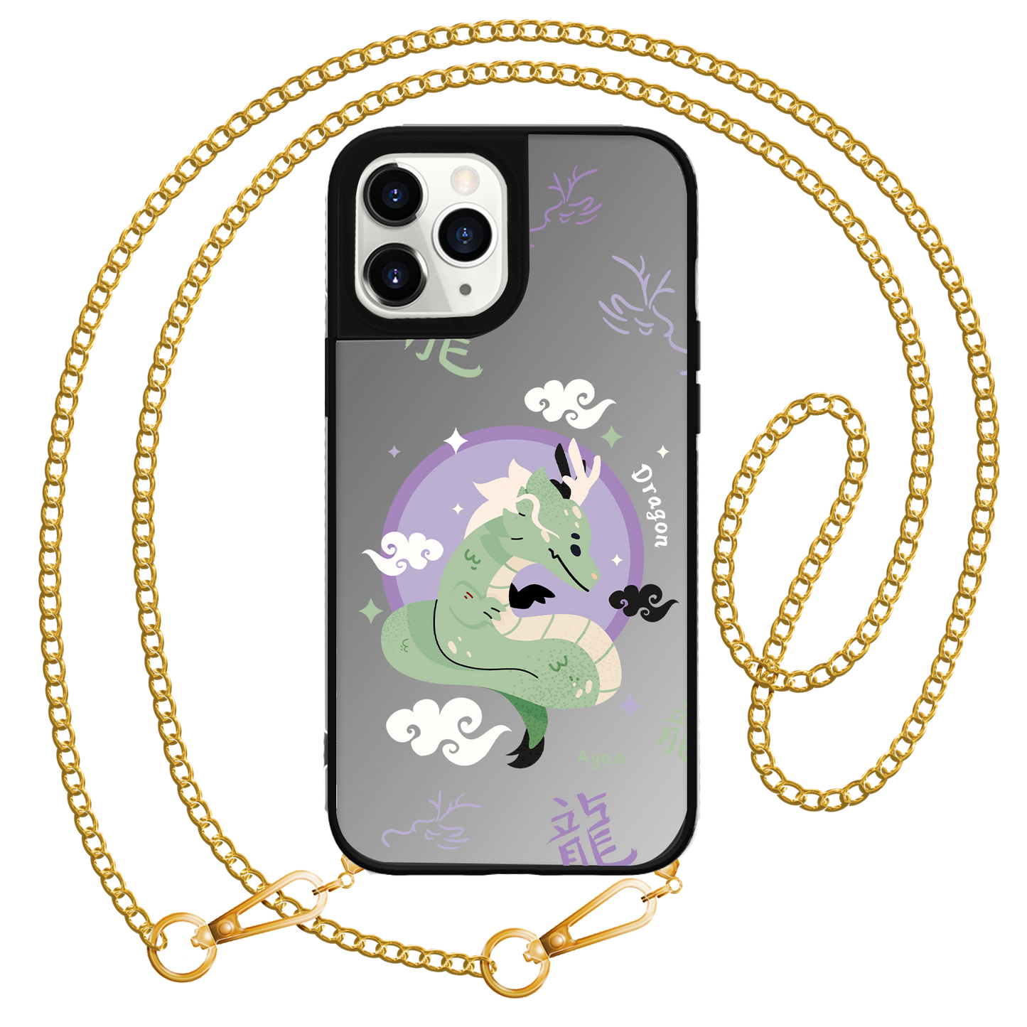 iPhone Mirror Grip Case -  Dragon (Chinese Zodiac / Shio)