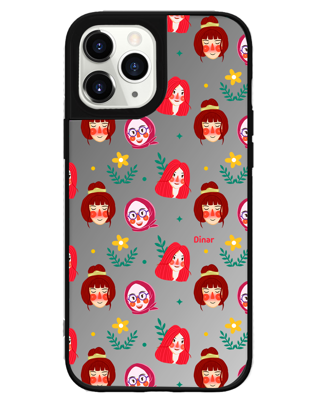 iPhone Mirror Grip Case - Lovely Faces