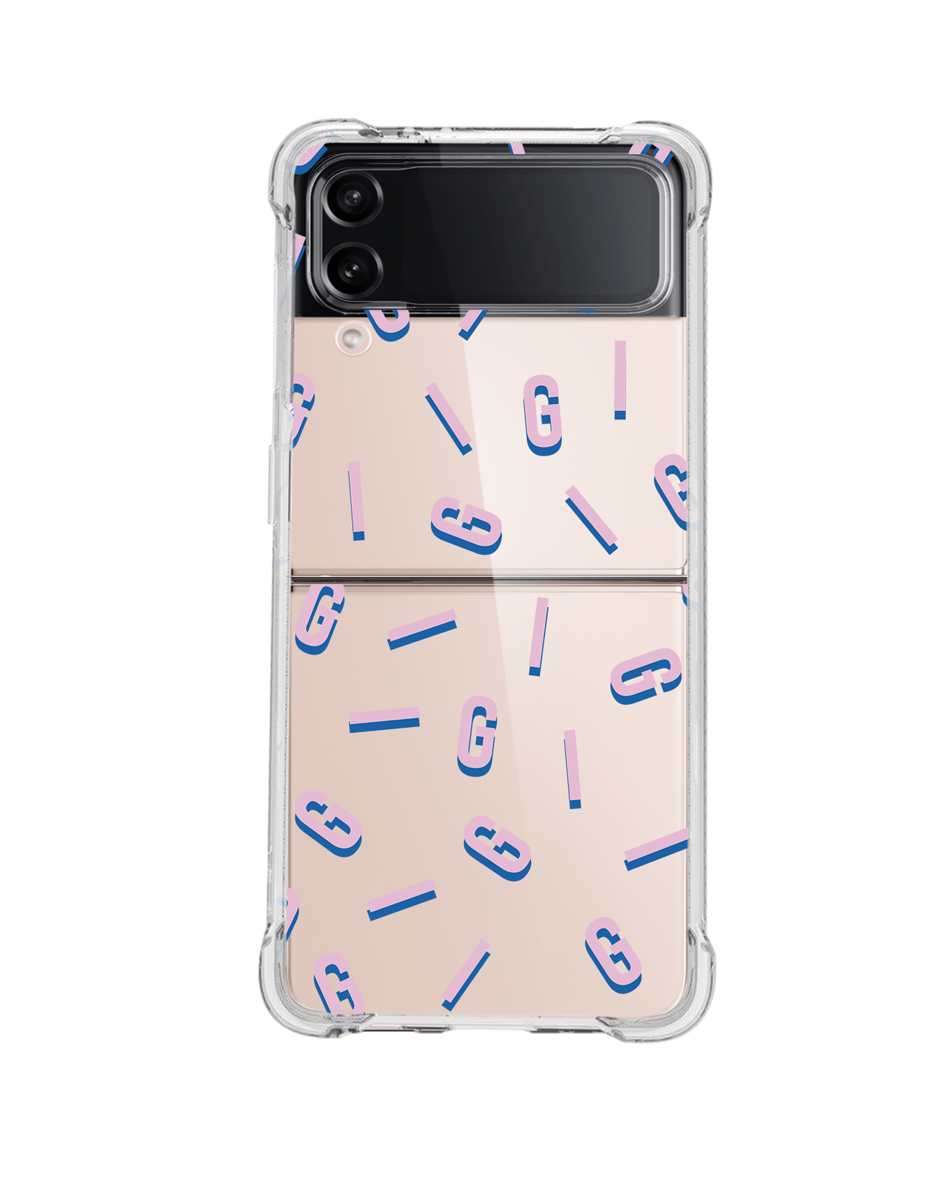 Android Flip / Fold Rearguard Hybrid - CUSTOM MONOGRAM 1.0 Cotton Candy