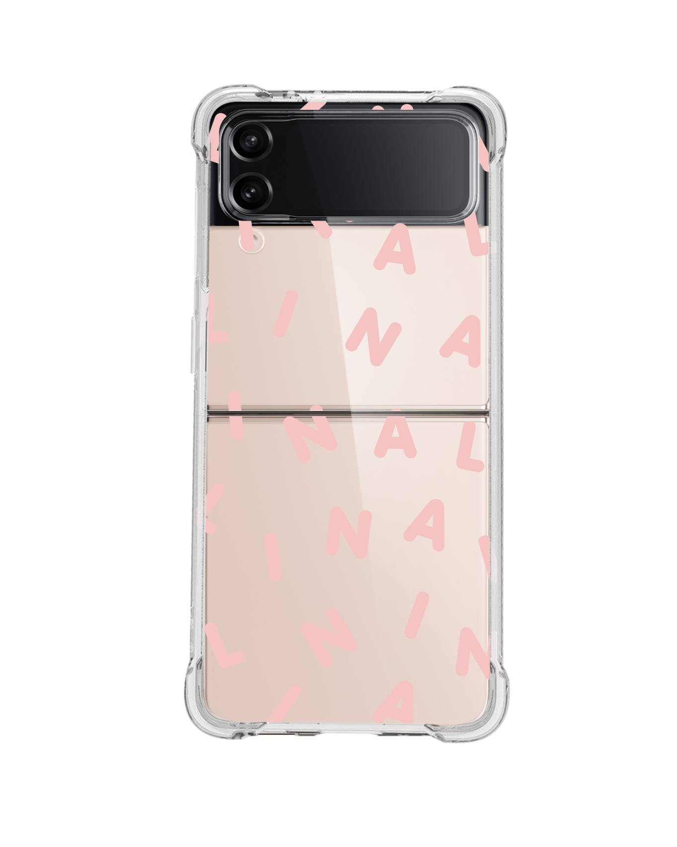 Android Flip / Fold Case - Monogram 2.0 Rosewater