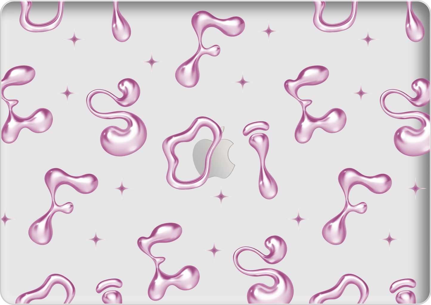 Macbook Snap Case - Pink Chrome Monogram