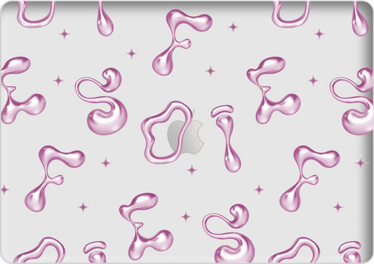 Macbook Snap Case - Pink Chrome Monogram