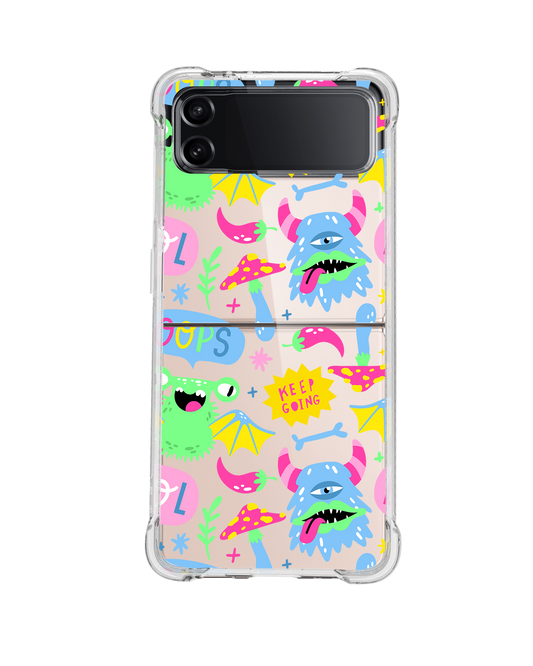 Android Flip / Fold Case - Monster Say Keep Going