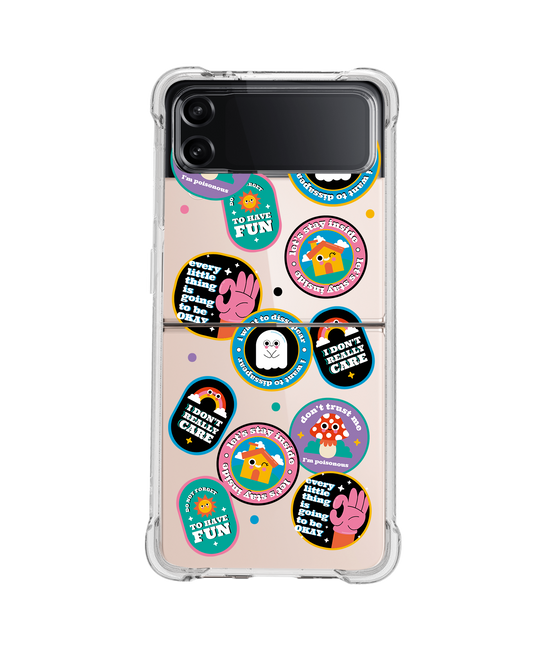 Android Flip / Fold Case - Monster Sticker Pack