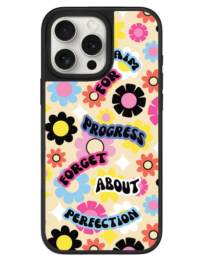 iPhone Leather Grip - Aim Progress Not Perfection