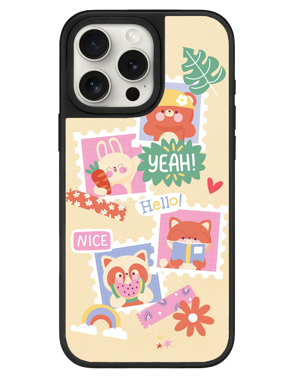 iPhone Leather Grip Case - Animal Squad