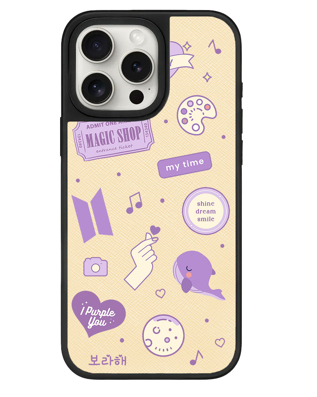 iPhone Leather Grip - BTS Sticker Pack