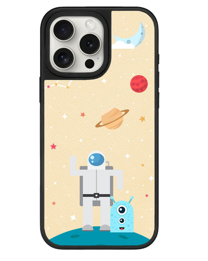 iPhone Leather Grip - Blue Alien