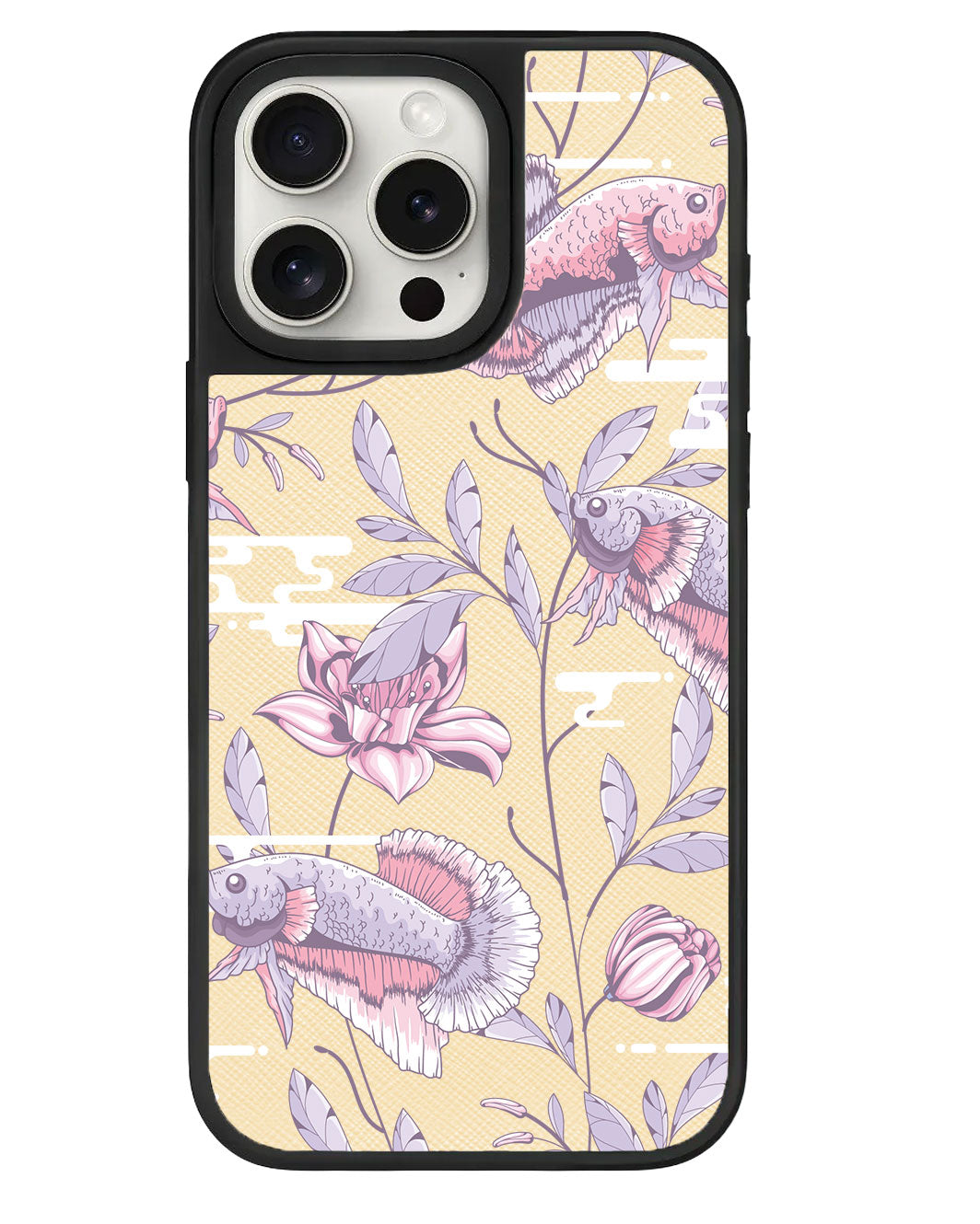 iPhone Leather Grip - Fish & Floral 1.0