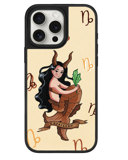 iPhone Leather Grip - Capricorn