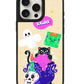 iPhone Leather Grip Case - Cat Monster