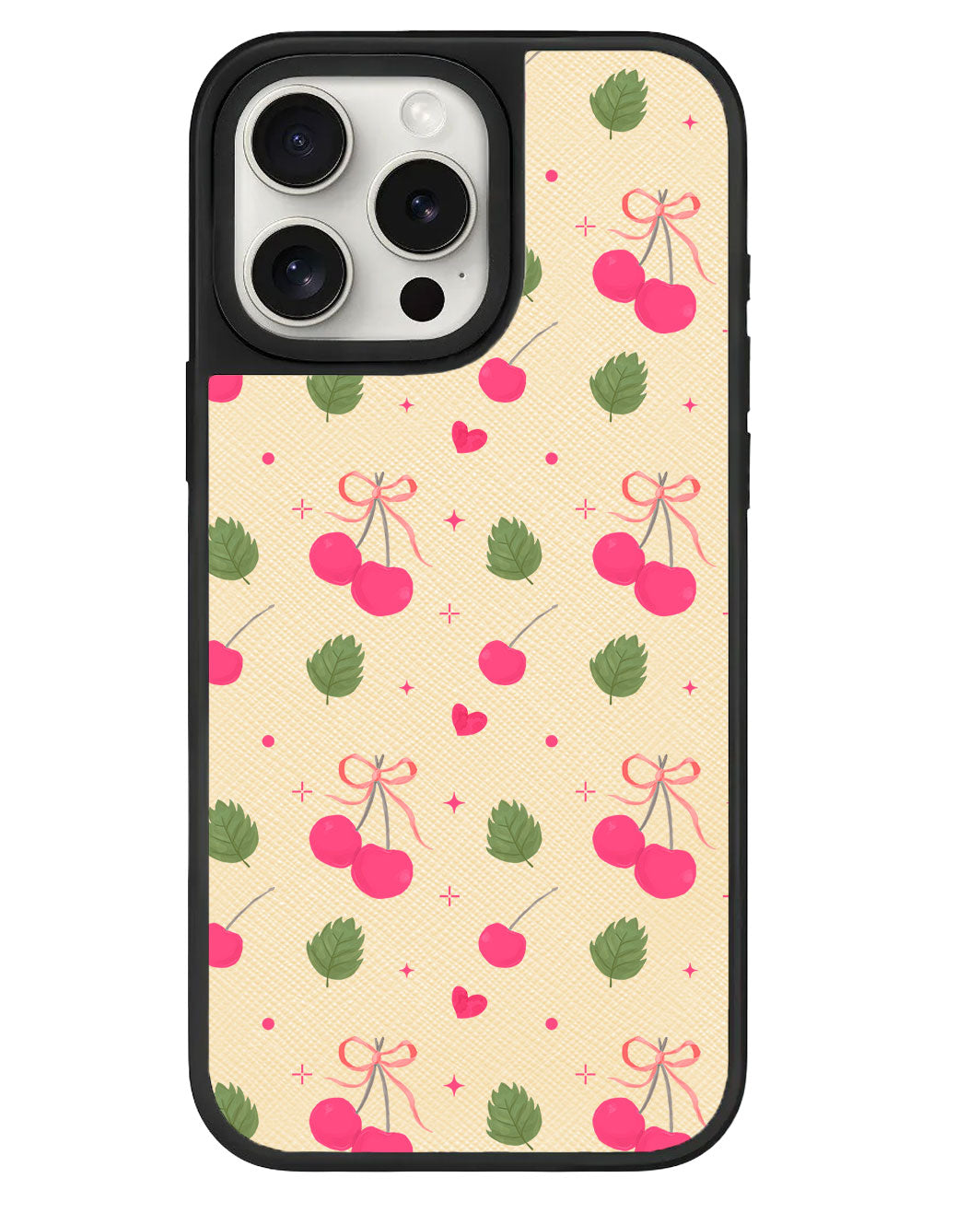 iPhone Leather Grip - Coquette Cherry