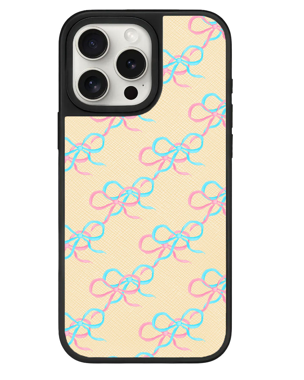 iPhone Leather Grip - Coquette Overlap Bow
