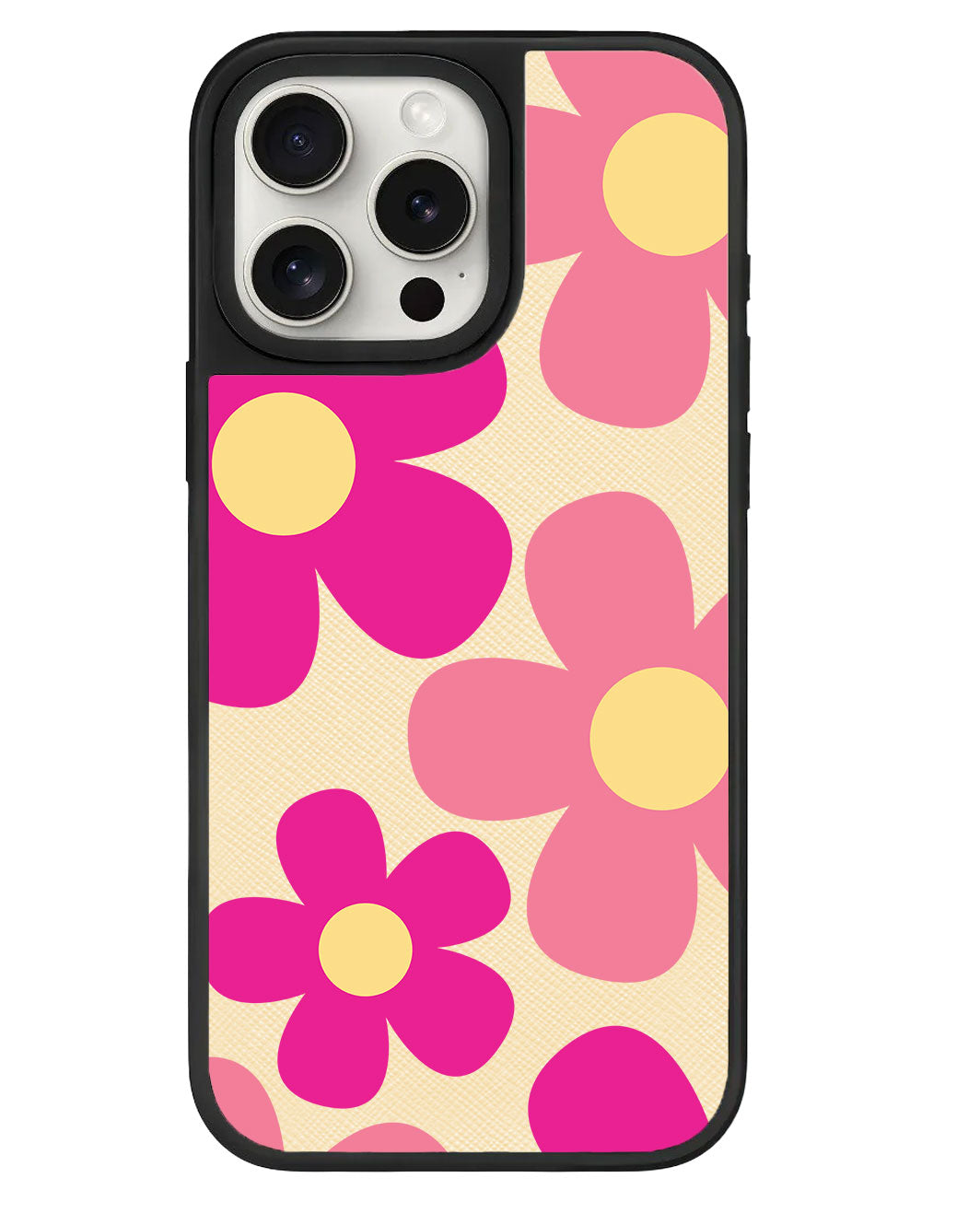 iPhone Leather Grip Case - Daisy Delight