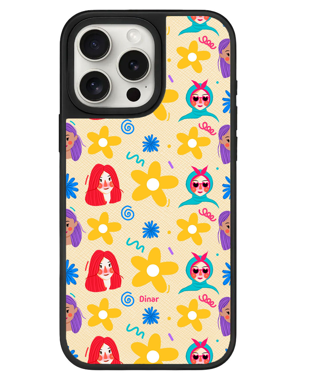 iPhone Leather Grip - Daisy Faces