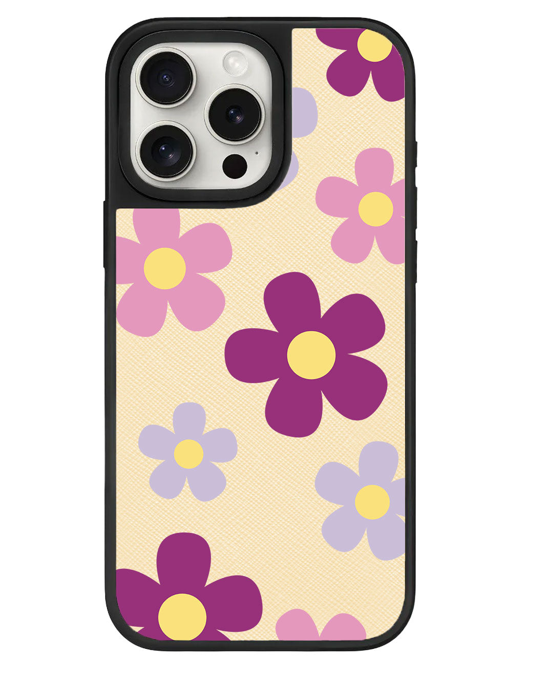 iPhone Leather Grip Case - Daisy Paradise