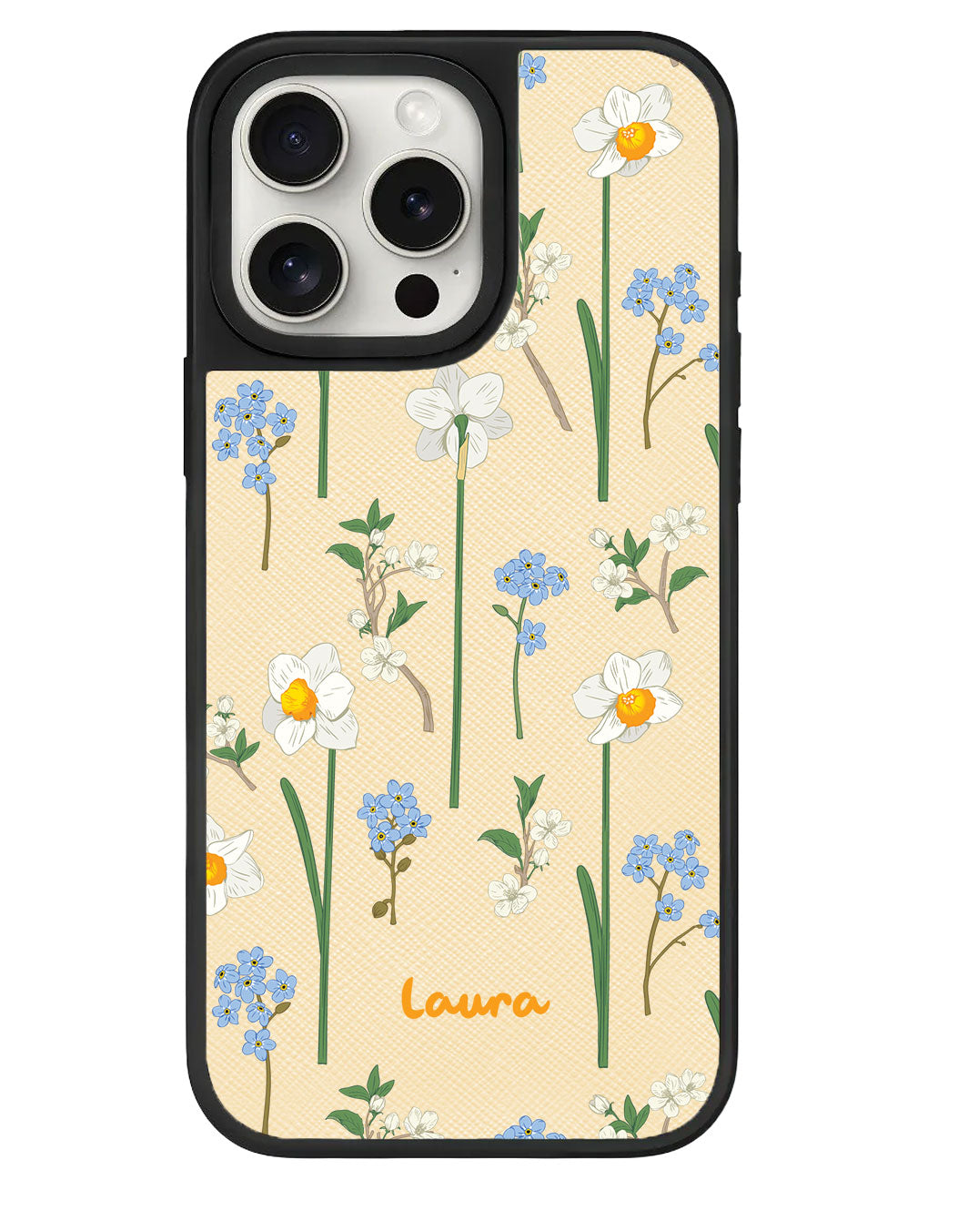 iPhone Leather Grip - December Narcissus