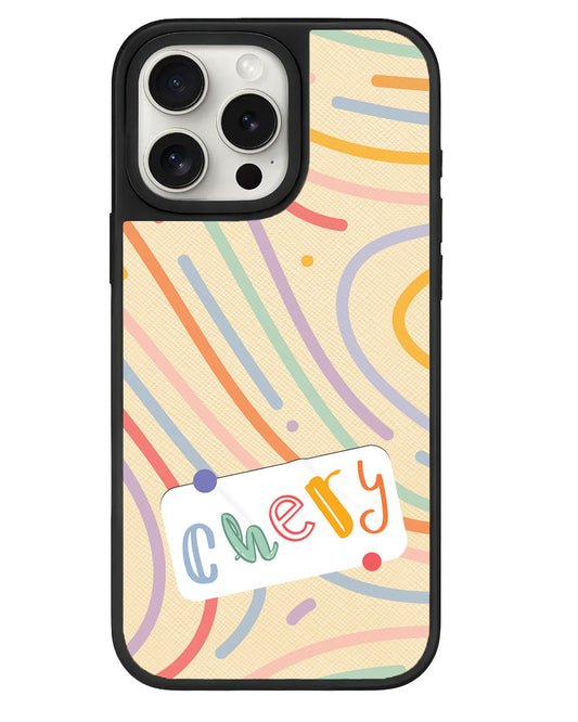 iPhone Leather Grip - Doodle Monogram 2.0