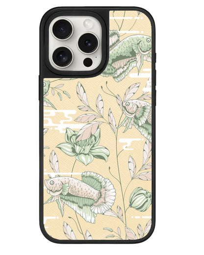 iPhone Leather Grip - Fish & Floral 6.0