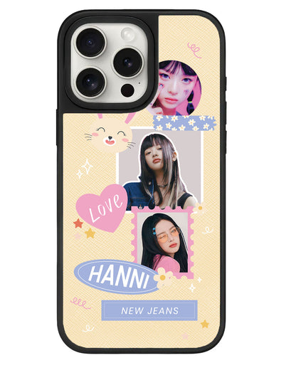 iPhone Leather Grip - Face Grid Frame