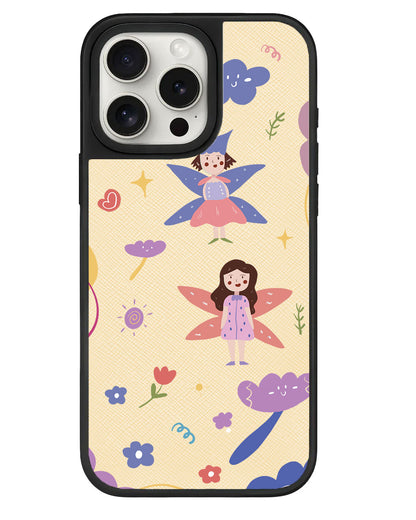 iPhone Leather Grip - Fairy Pattern