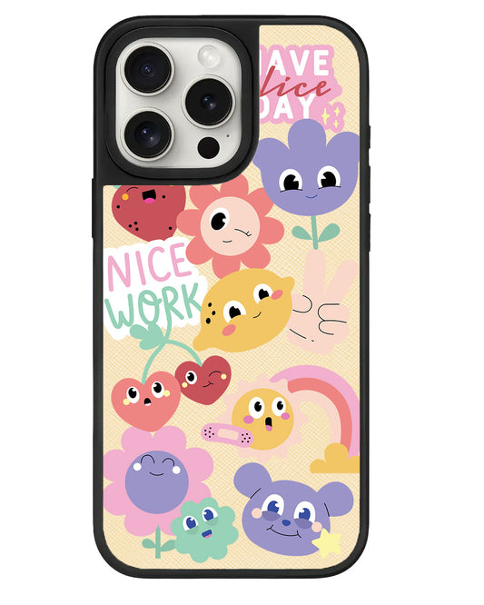 iPhone Leather Grip - Garden Party