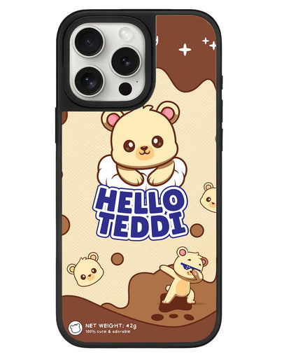 iPhone Leather Grip - Hello Teddy 1.0