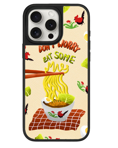 iPhone Leather Grip - Go Eat Some Mie