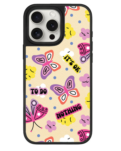 iPhone Leather Grip - It's OK to do Nothing