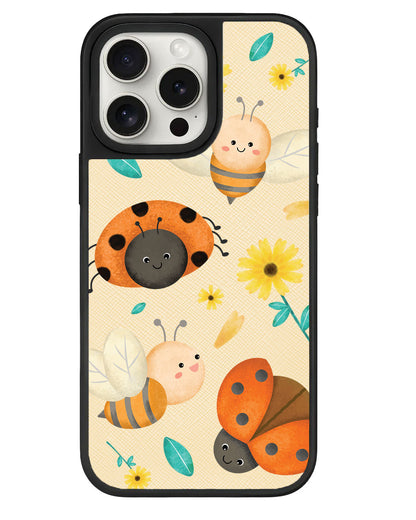 iPhone Leather Grip - Ladybug & Bee