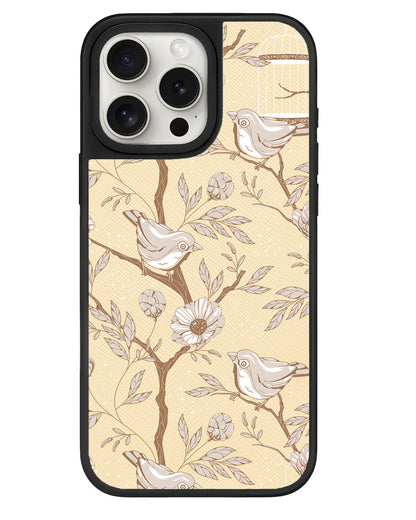 iPhone Leather Grip - Lovebird Monochrome 3.0