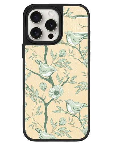 iPhone Leather Grip - Lovebird Monochrome 4.0