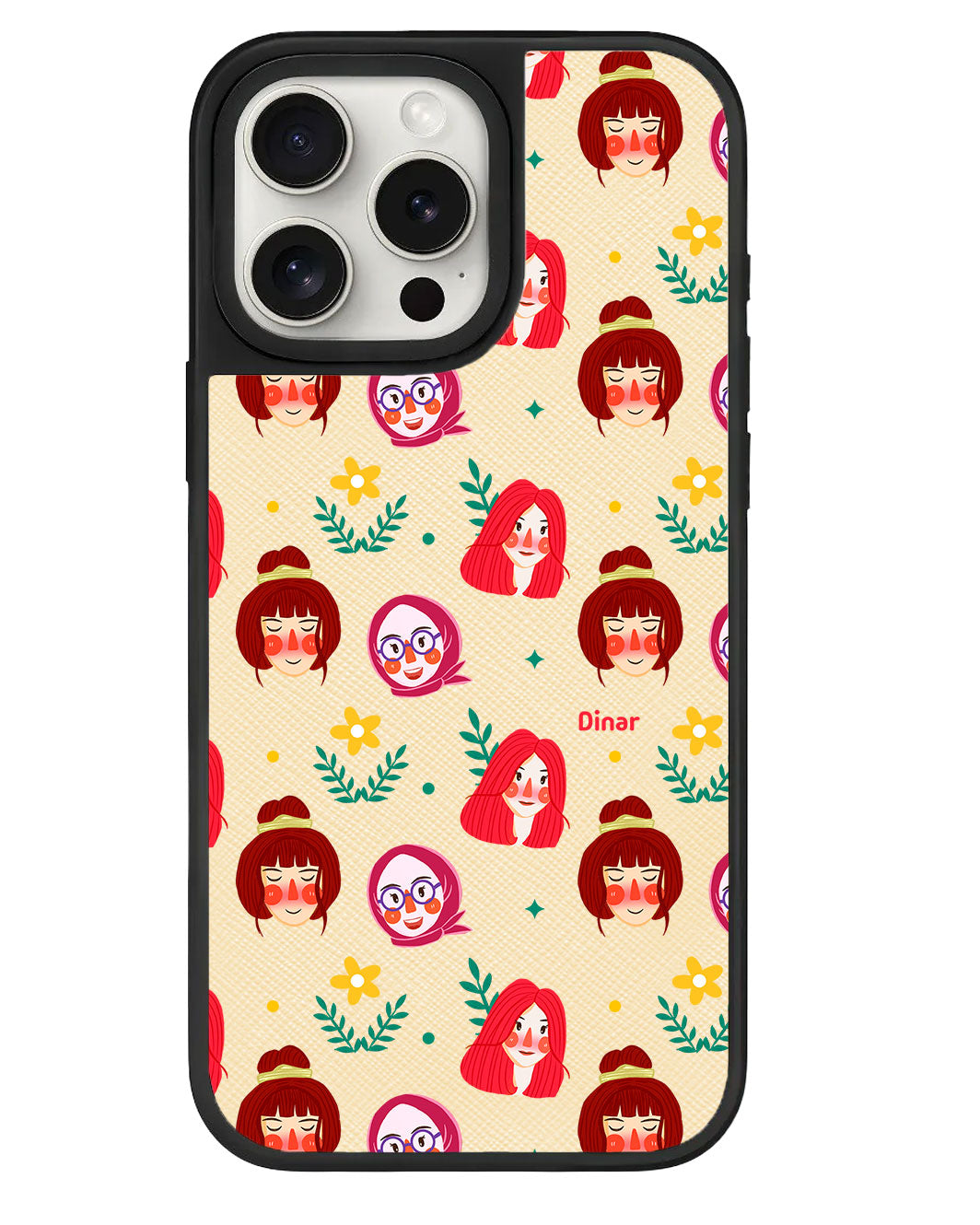 iPhone Leather Grip - Lovely Faces