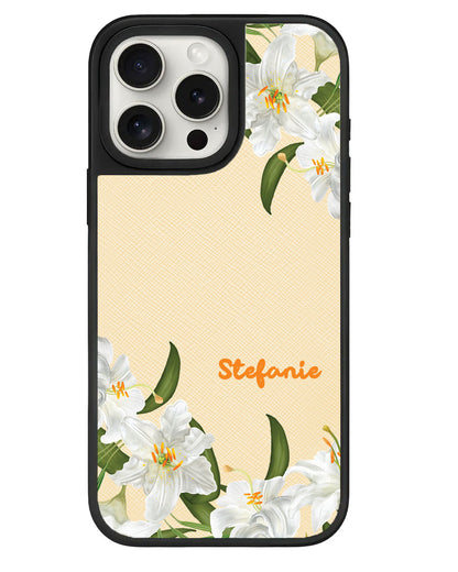 iPhone Leather Grip - May Lily of the Valley