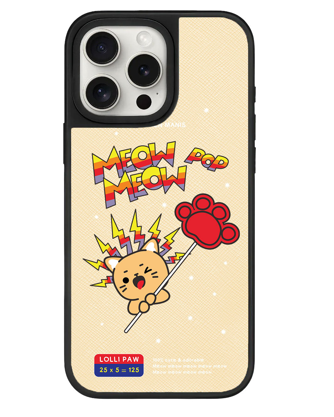iPhone Leather Grip - Meow Pop 2.0
