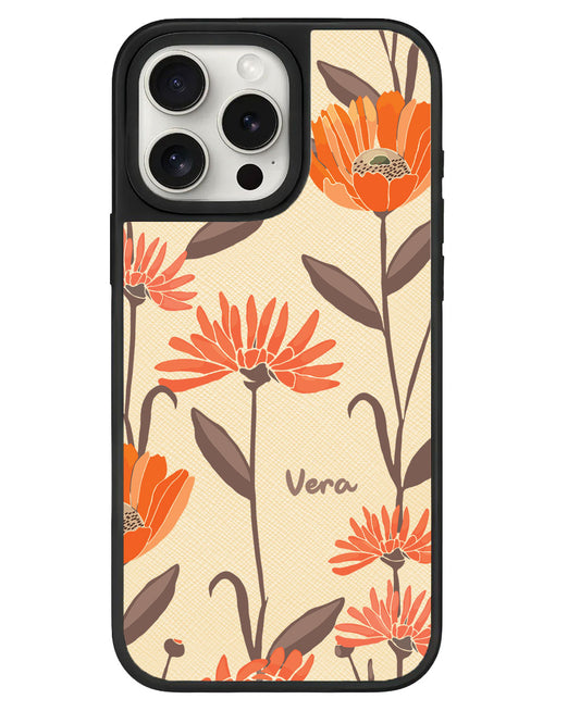 iPhone Leather Grip Case - November Marigold