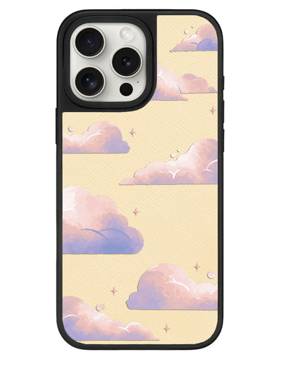 iPhone Leather Grip - Pastel Clouds