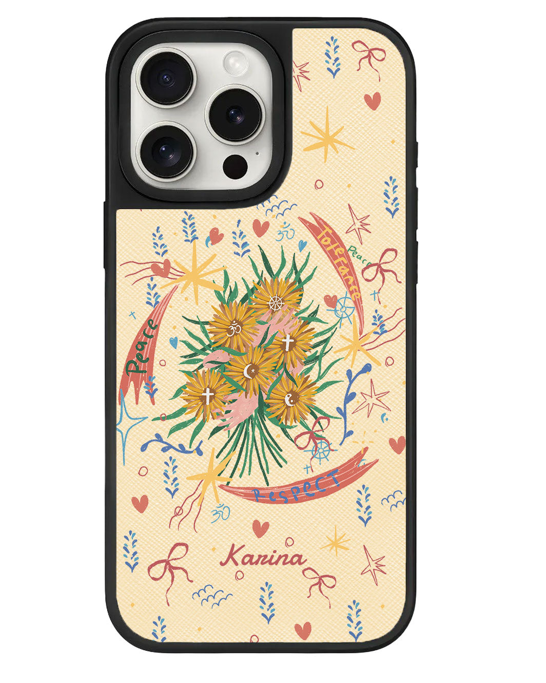 iPhone Leather Grip - Peace