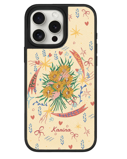 iPhone Leather Grip - Peace