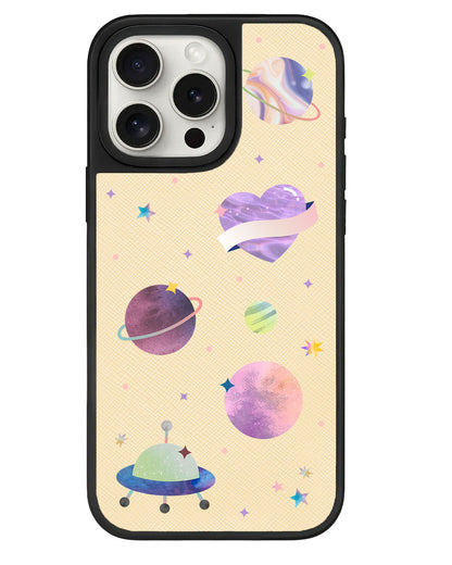iPhone Leather Grip - Pink Planet
