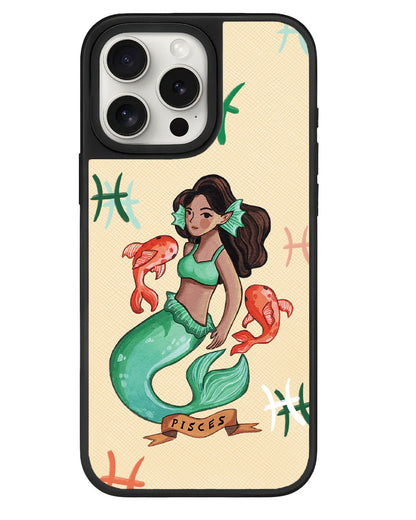 iPhone Leather Grip - Pisces