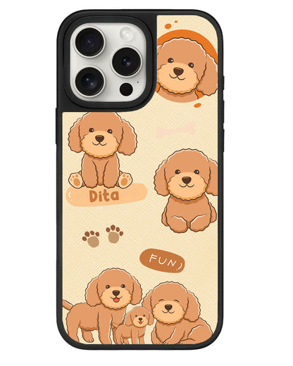 iPhone Leather Grip - Poodle Squad 4.0