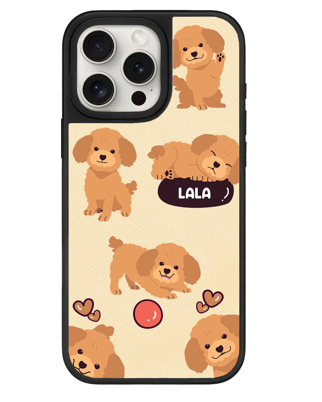 iPhone Leather Grip - Poodle Squad 1.0
