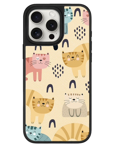 iPhone Leather Grip - Rainbow Meow 1.0