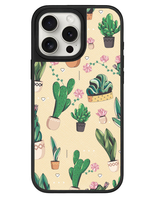 iPhone Leather Grip Case - Cactus 3.0