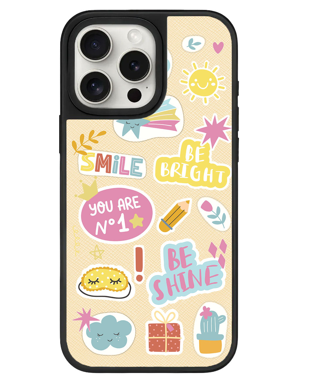 iPhone Leather Grip Case - Self Love Sticker Pack 3.0