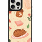 iPhone Leather Grip Case - Sleepy Autumn