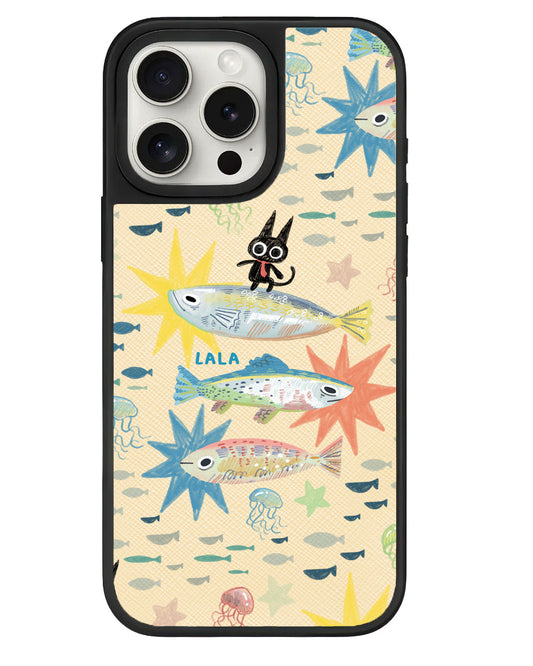 iPhone Leather Grip - The Fish Surfer