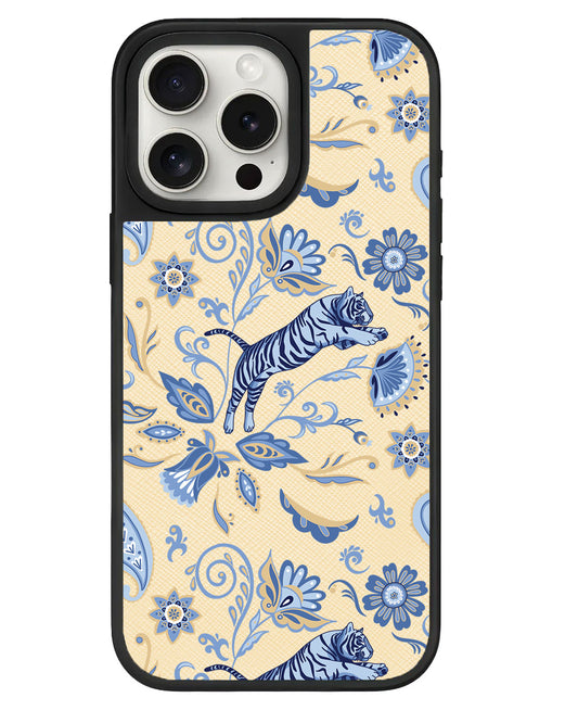 iPhone Leather Grip - Tiger & Floral 1.0