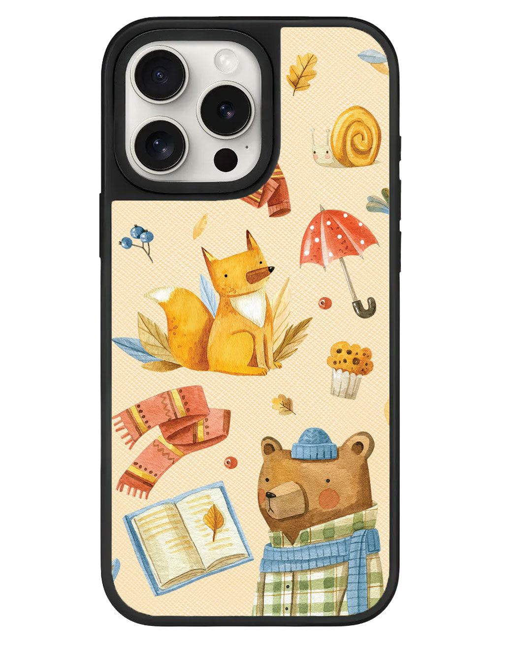 iPhone Leather Grip Case - Bear & Fox